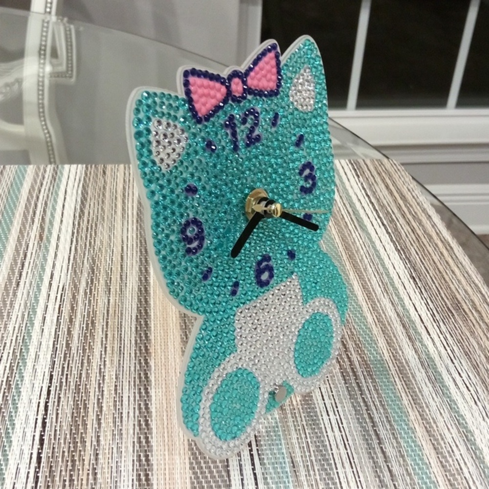 🆕 Handmade Kitty Clock - Picture 4 of 5